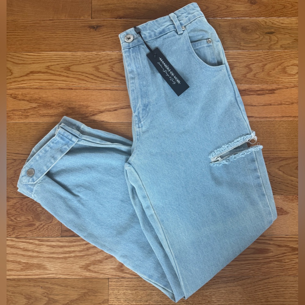 Maniere De Voir Blue Relaxed Fit Jeans